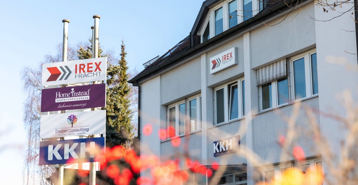 Außenansicht Bürogebäude von Irex-Fracht GmbH Brianconstraße 12 83022 Rosenheim